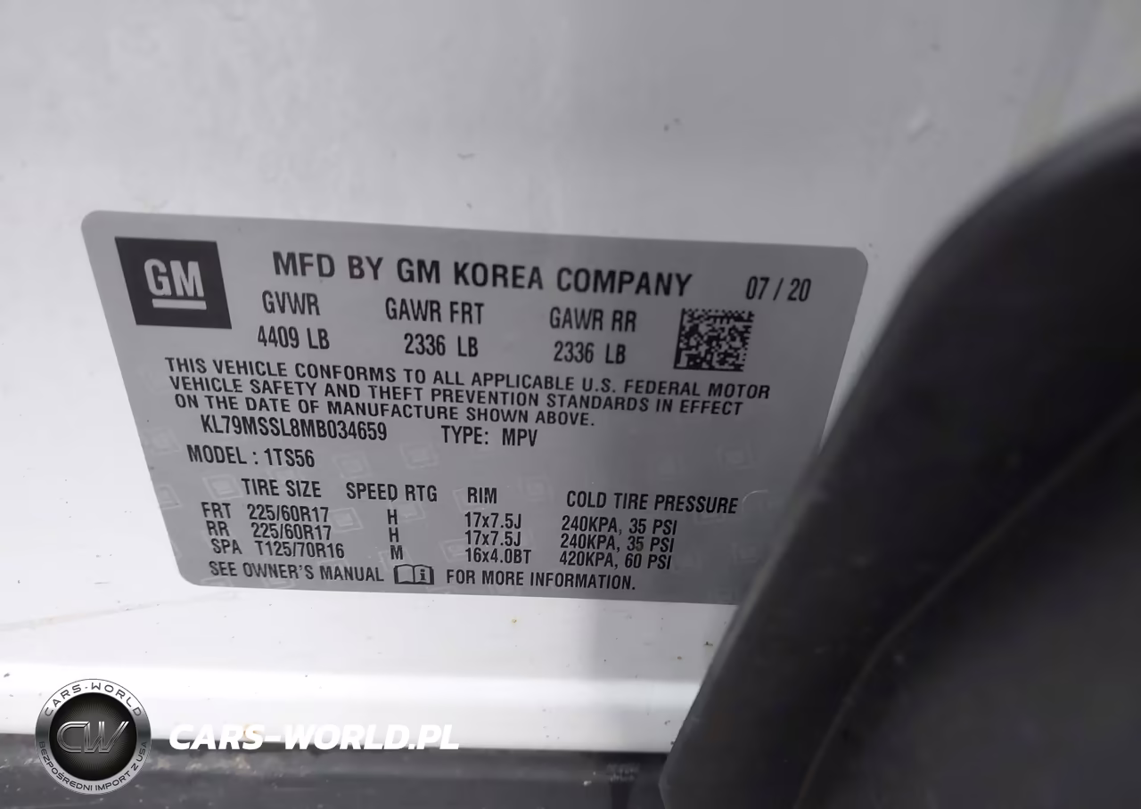 2021 Chevrolet Trailblazer Awd Activ VIN:KL79MSSL8MB034659 - 9