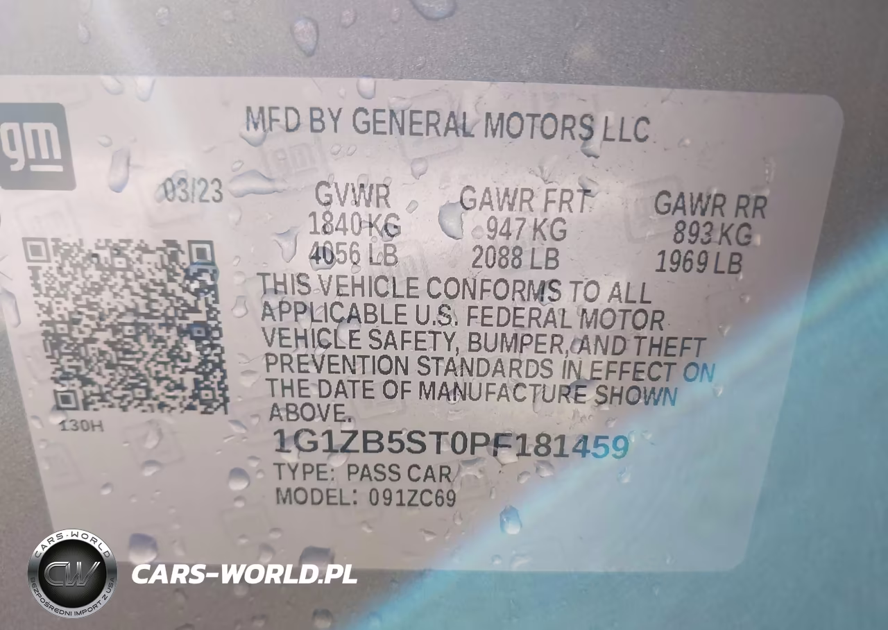 2023 Chevrolet Malibu Fwd Ls VIN:1G1ZB5ST0PF181459 - 9
