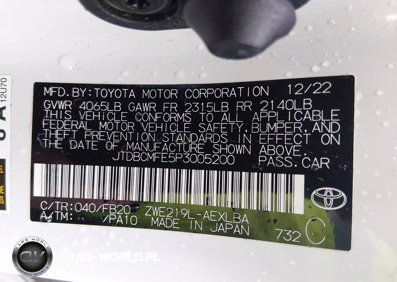 2023 Toyota Corolla Hybrid Le VIN:JTDBCMFE5P3005200 - 9