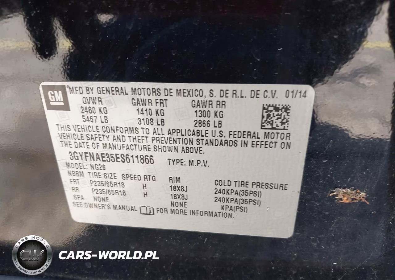 2014 Cadillac Srx Standard VIN:3GYFNAE35ES611866 - 9