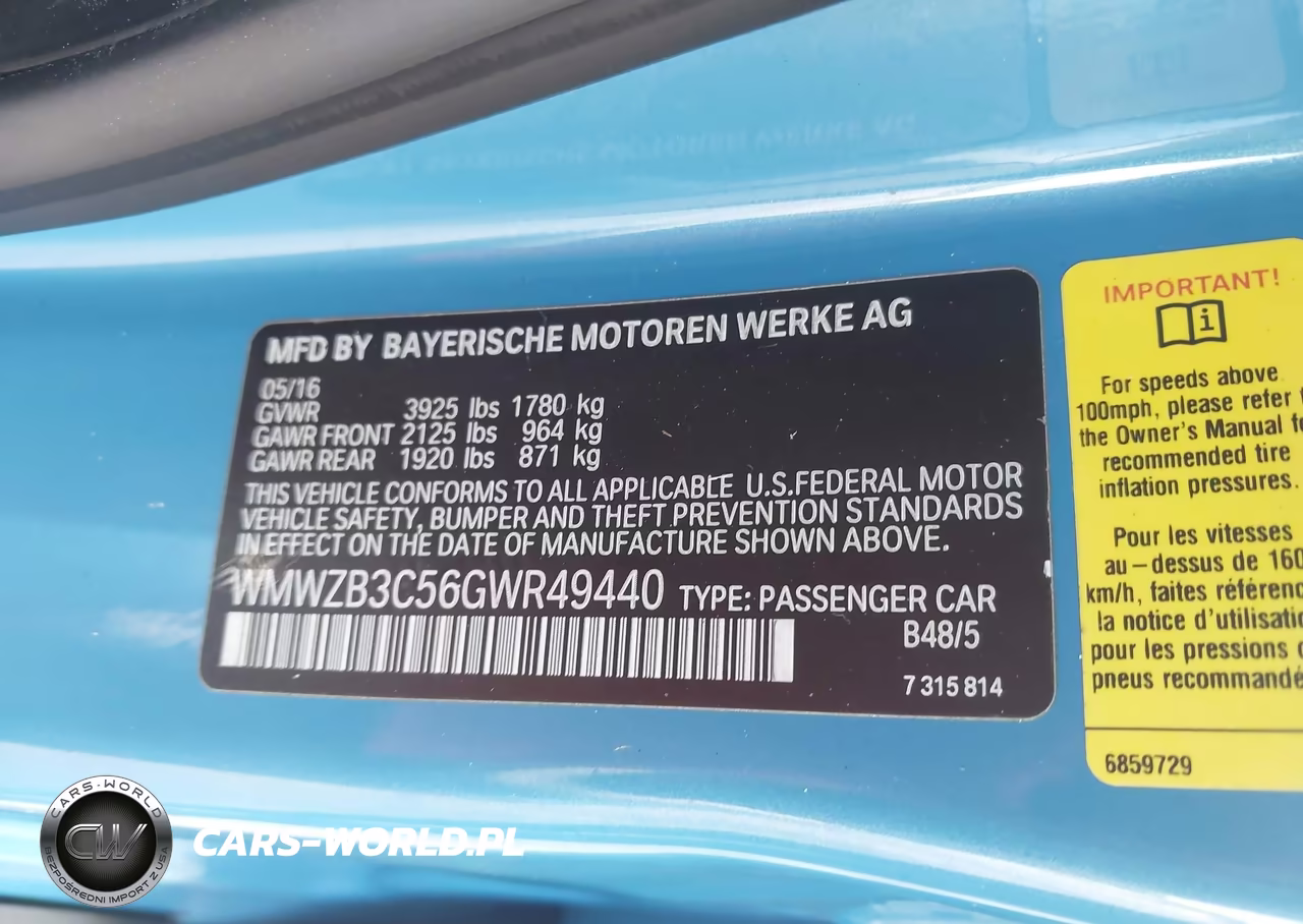 2016 Mini Countryman Cooper VIN:WMWZB3C56GWR49440 - 9