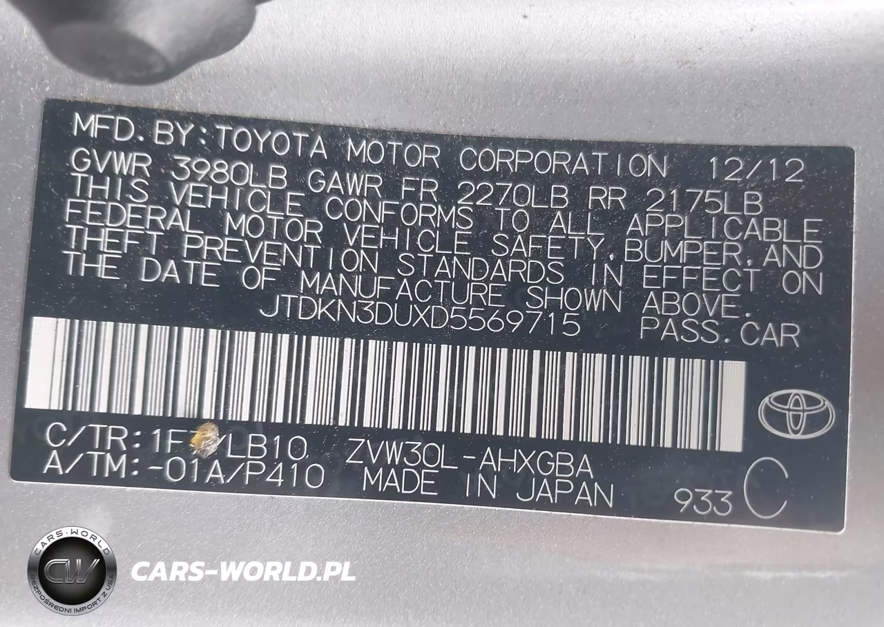 2013 Toyota Prius Four VIN:JTDKN3DUXD5569715 - 9