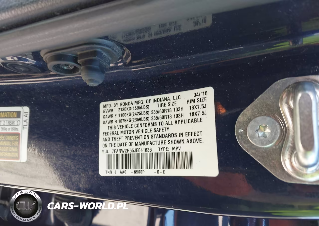 2018 Honda Cr-V Ex VIN:7FARW2H55JE041636 - 9