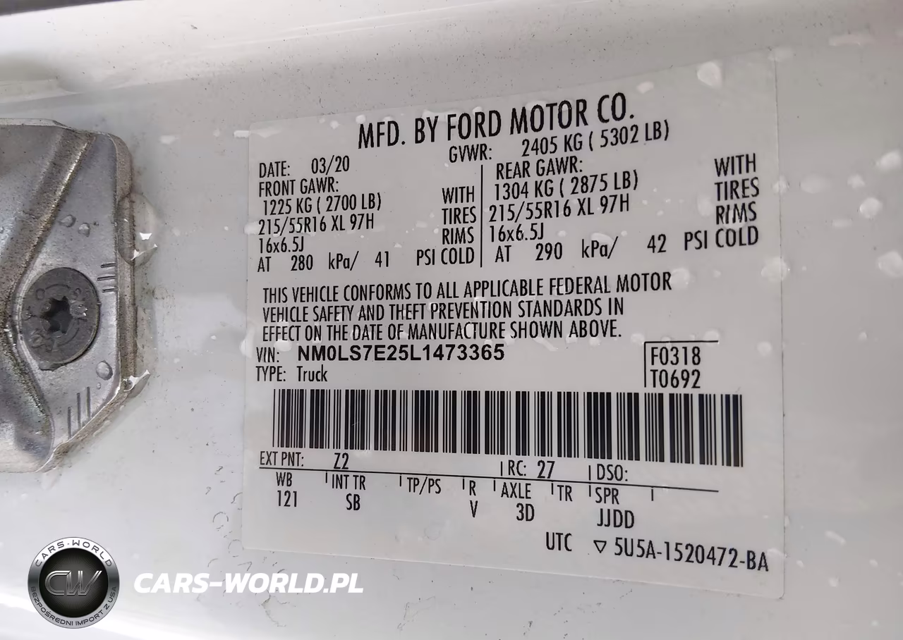 2020 Ford Transit Connect Xl VIN:NM0LS7E25L1473365 - 9