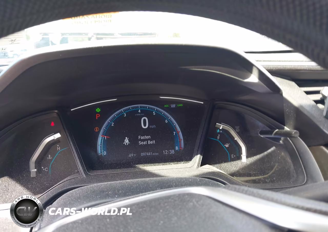 2019 Honda Civic Lx VIN:19XFC2F62KE036887 - 7