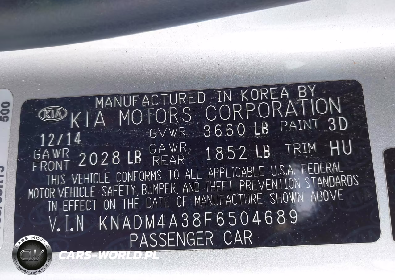 2015 Kia Rio Lx VIN:KNADM4A38F6504689 - 9