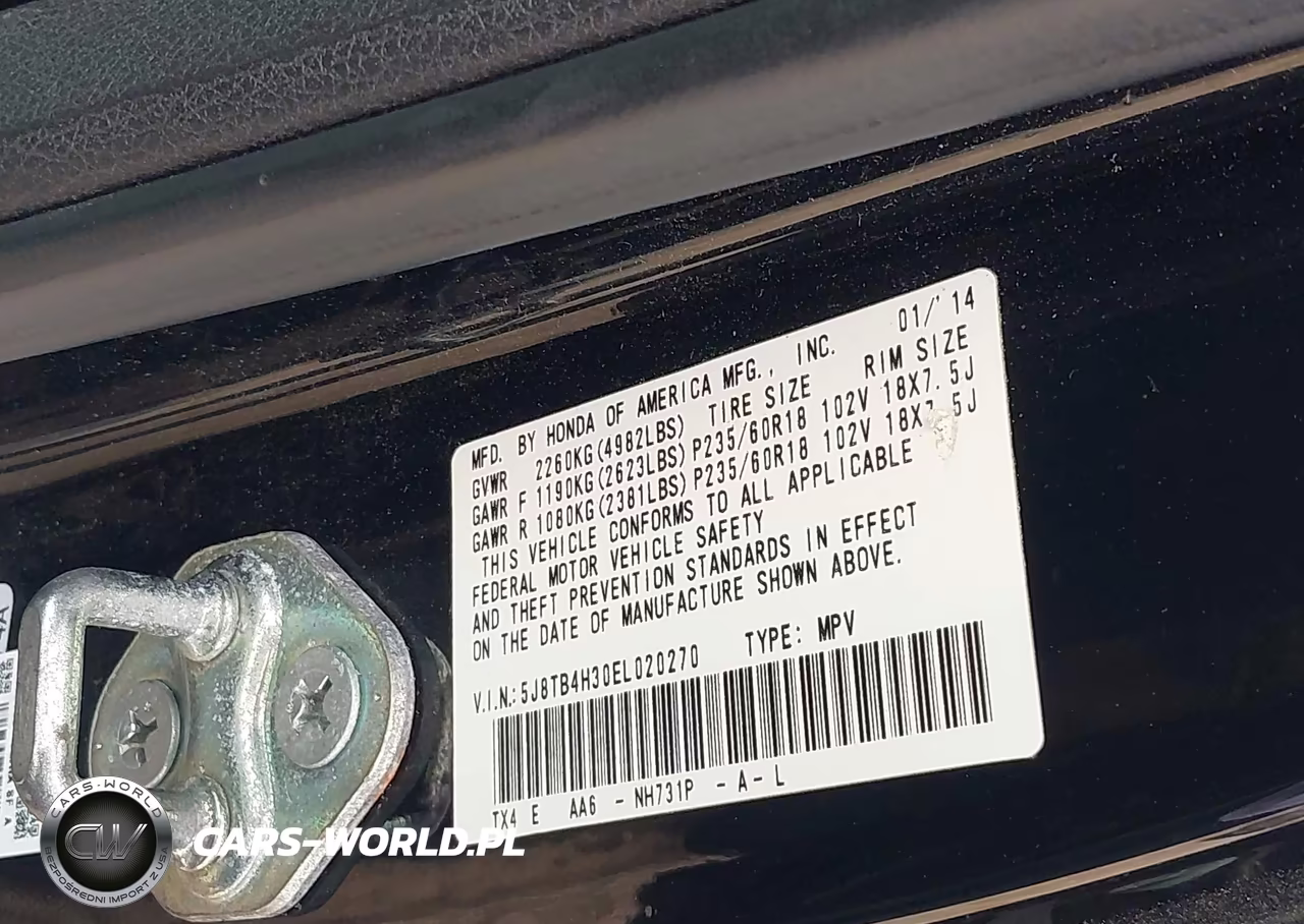 2014 Acura Rdx VIN:5J8TB4H30EL020270 - 9