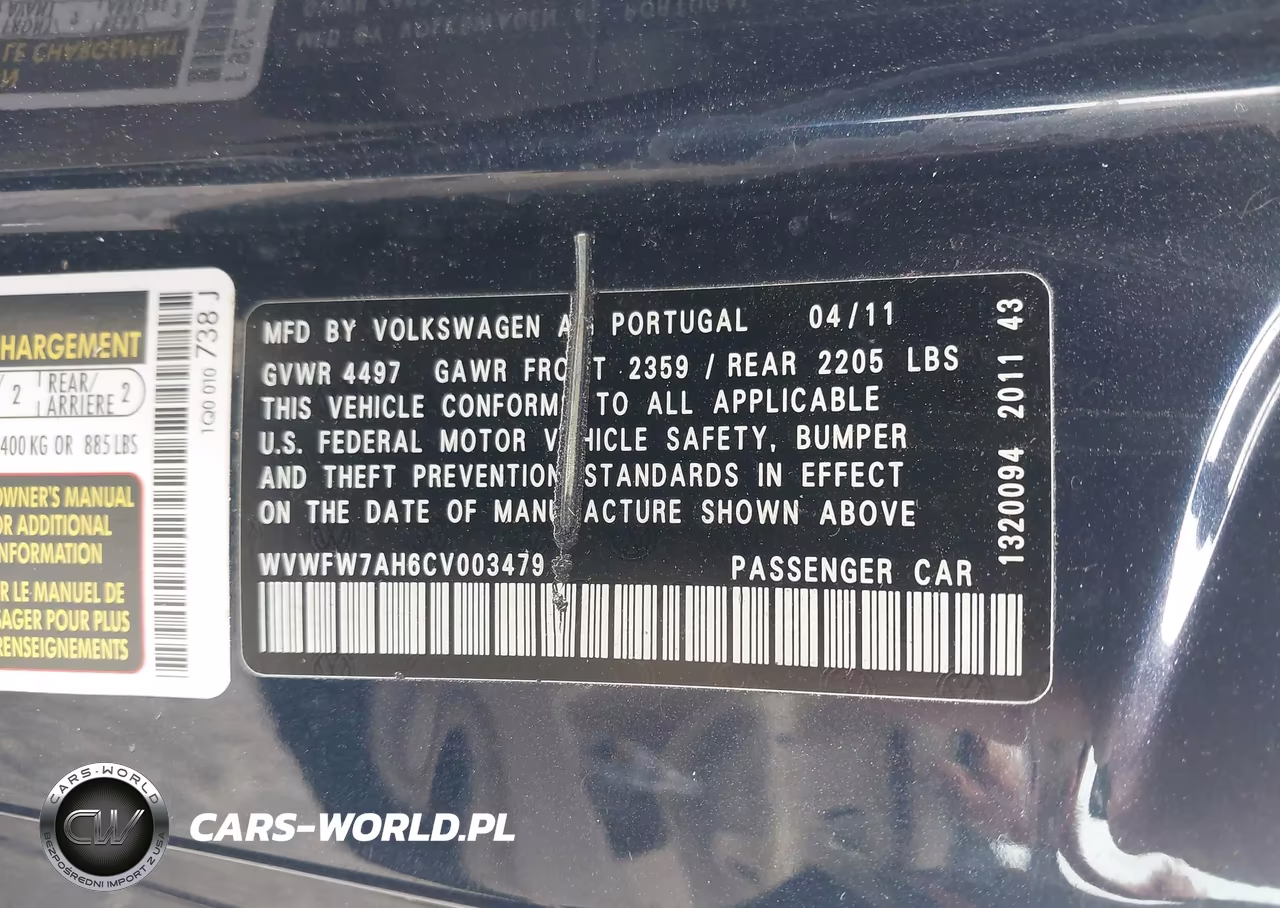 2012 Volkswagen Eos Executive VIN:WVWFW7AH6CV003479 - 9