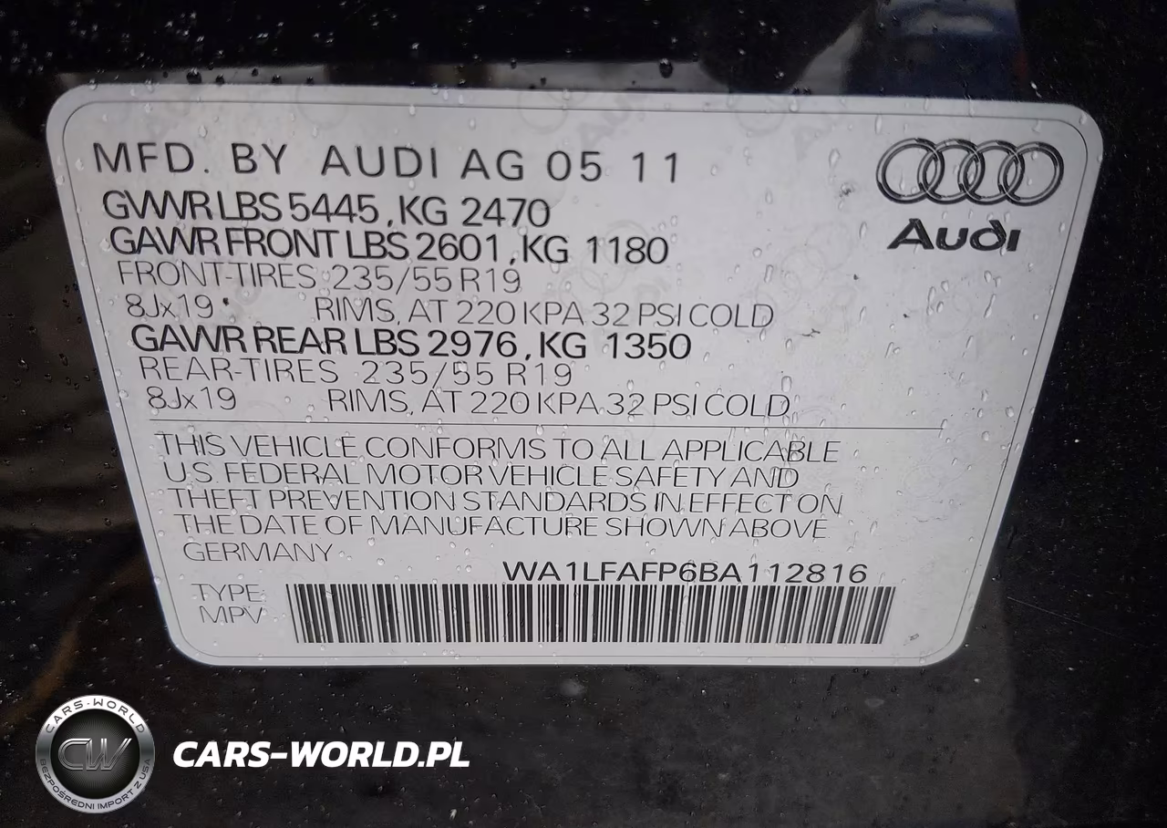 2011 Audi Q5 2.0T Premium VIN:WA1LFAFP6BA112816 - 9