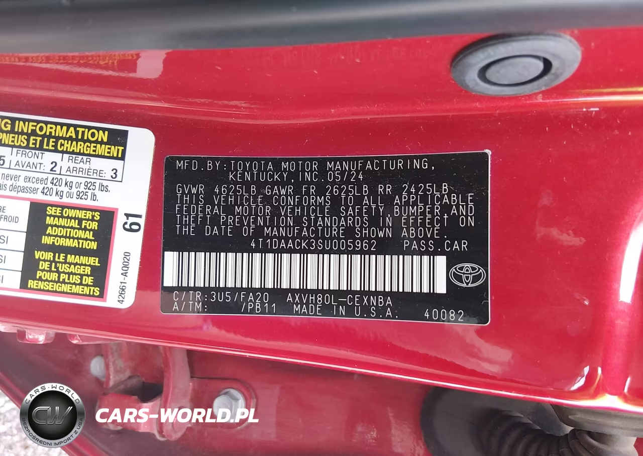 2025 Toyota Camry Le VIN:4T1DAACK3SU005962 - 9