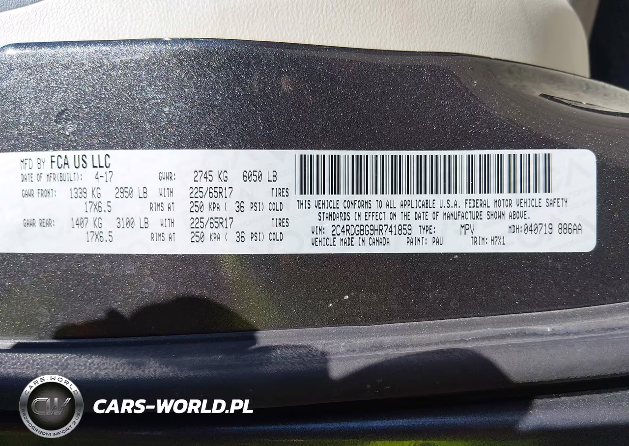 2017 Dodge Grand Caravan Se VIN:2C4RDGBG9HR741859 - 9