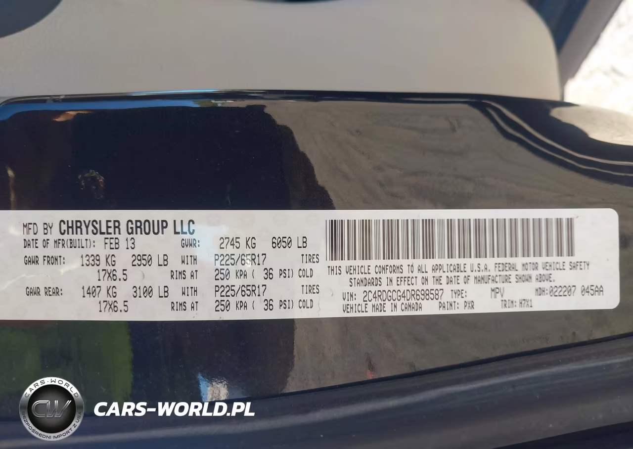 2013 Dodge Grand Caravan Sxt VIN:2C4RDGCG4DR698587 - 9