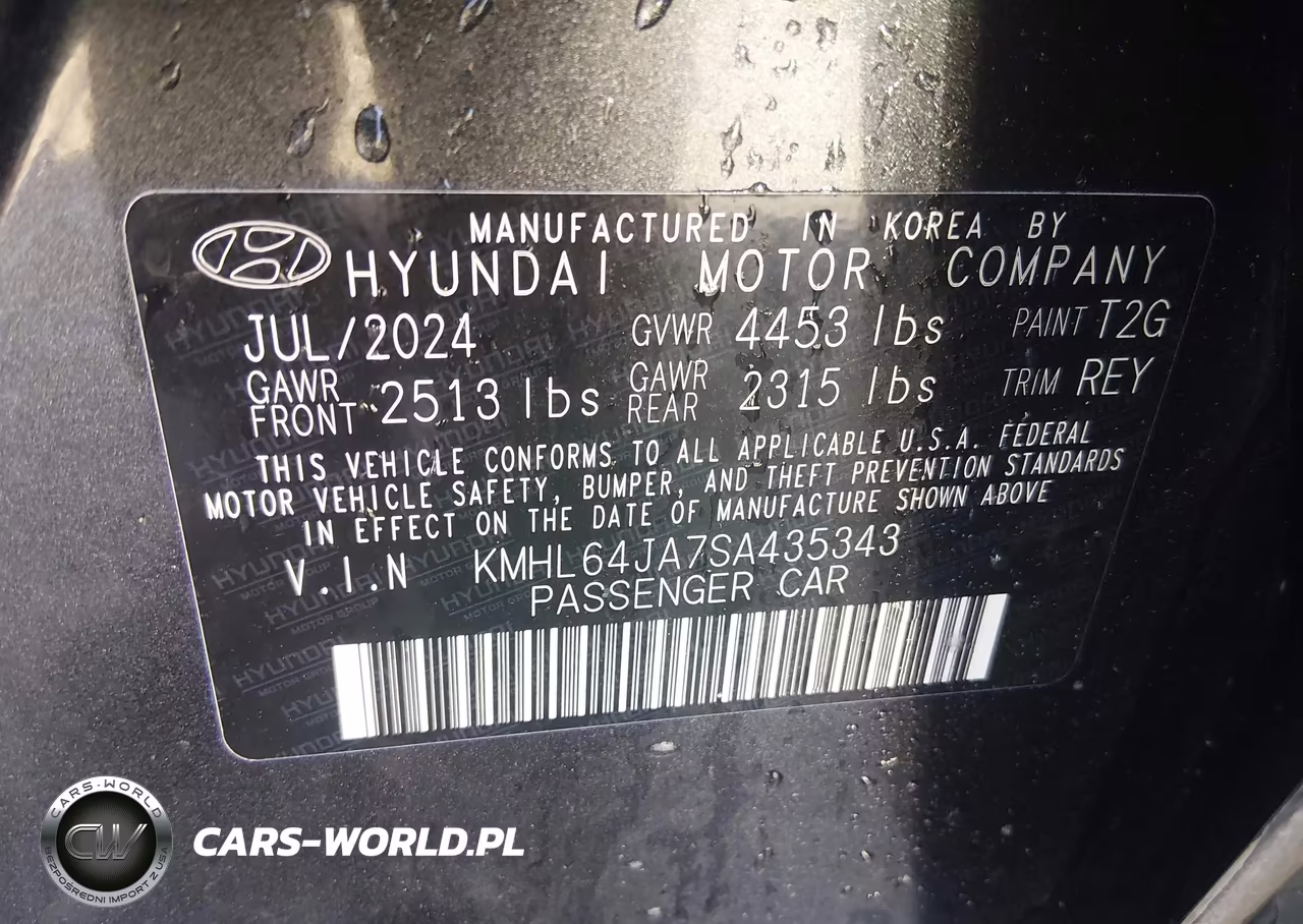 2025 Hyundai Sonata Sel VIN:KMHL64JA7SA435343 - 9