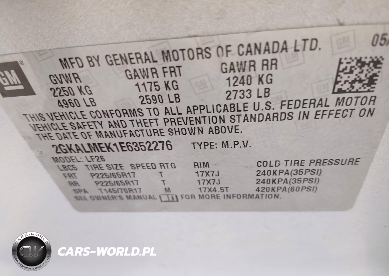 2014 GMC Terrain Sle-1 VIN:2GKALMEK1E6352276 - 9