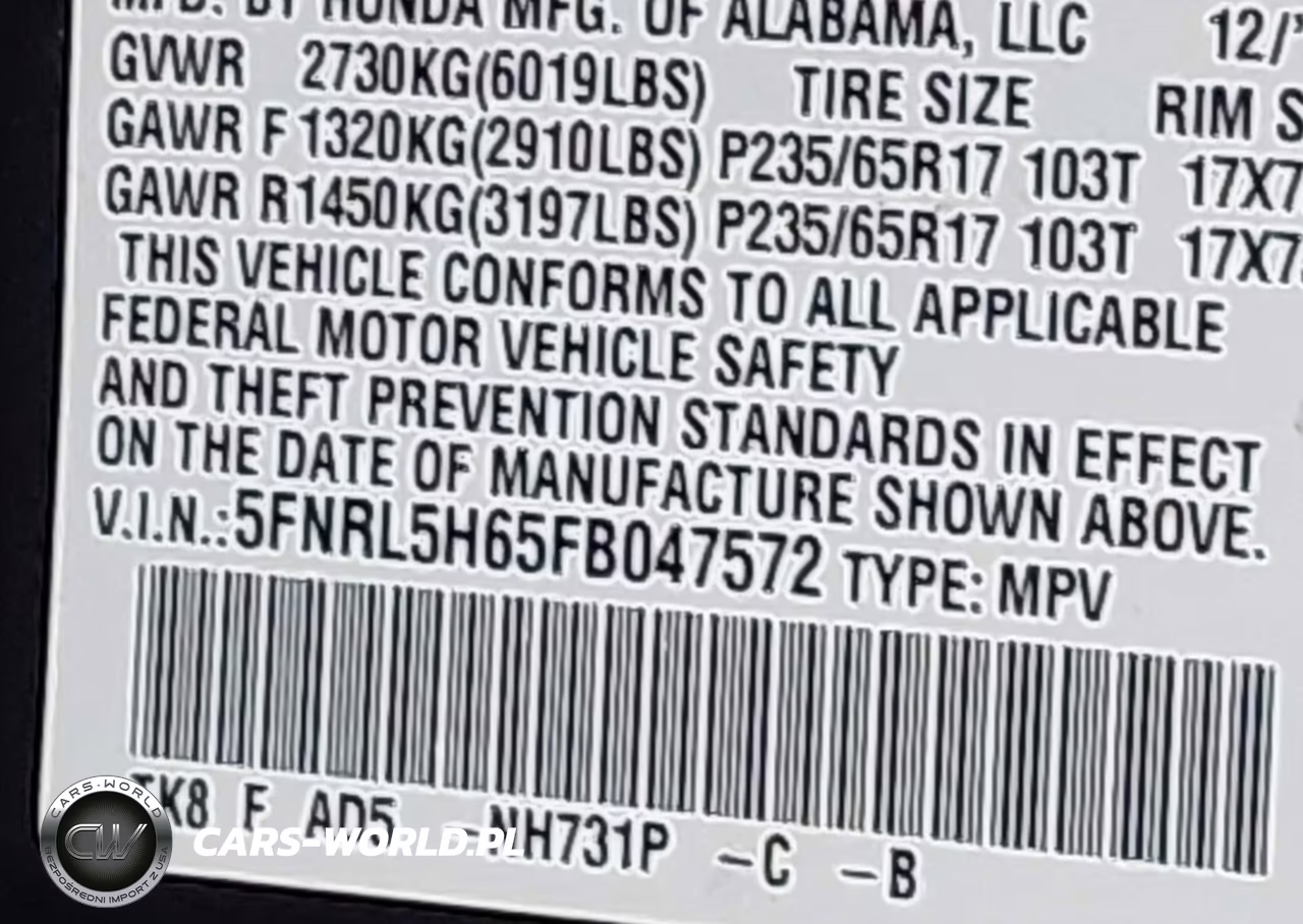 2015 Honda Odyssey Ex-L VIN:5FNRL5H65FB047572 - 9
