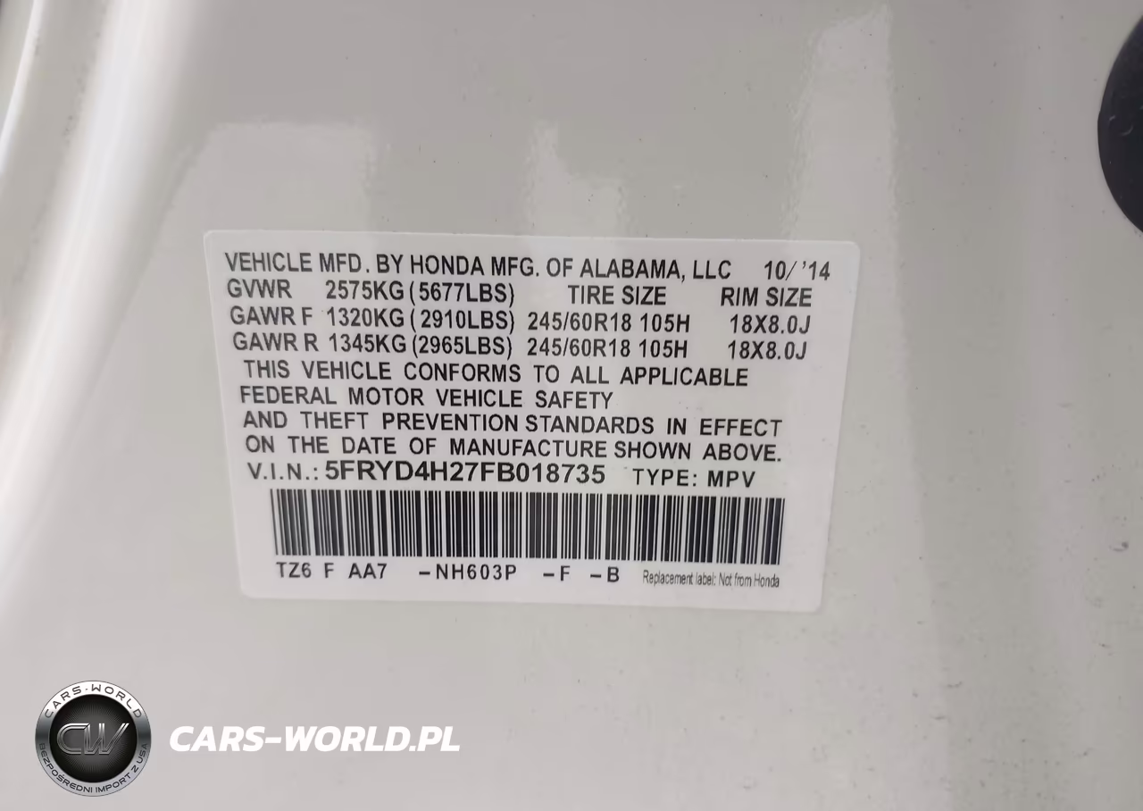 2015 Acura Mdx VIN:5FRYD4H27FB018735 - 9