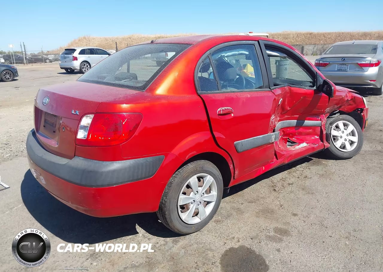 2008 Kia Rio Lx VIN:KNADE123186390595 - 4