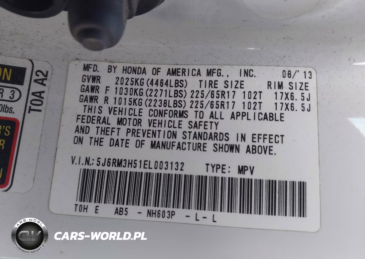 2014 Honda Cr-V Ex VIN:5J6RM3H51EL003132 - 9