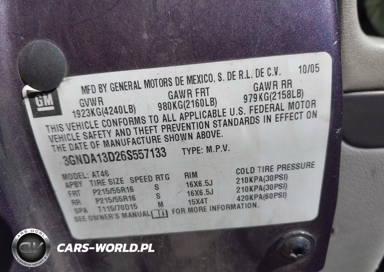 2006 Chevrolet Hhr Ls VIN:3GNDA13D26S557133 - 9