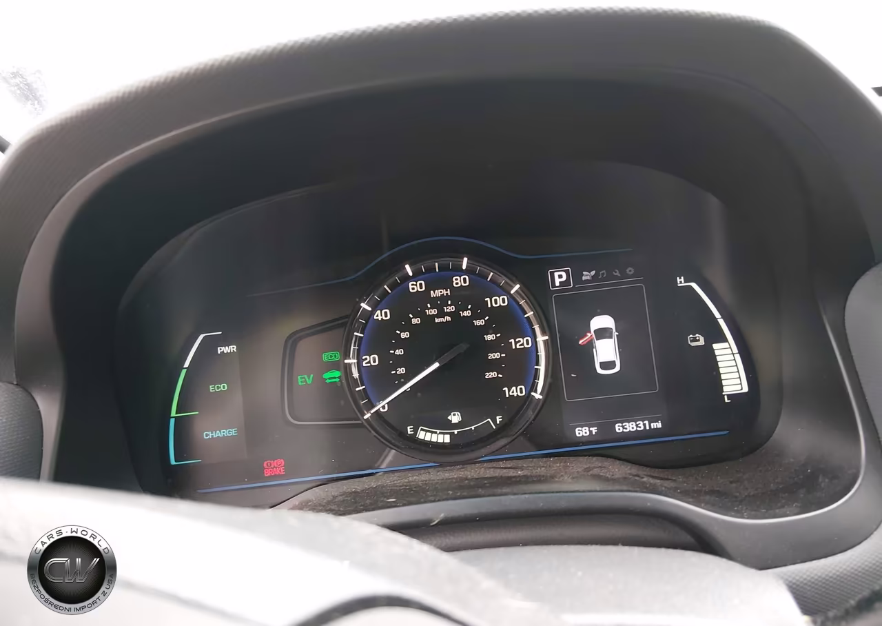 2018 Hyundai Ioniq Hybrid Blue VIN:KMHC65LC4JU075577 - 7