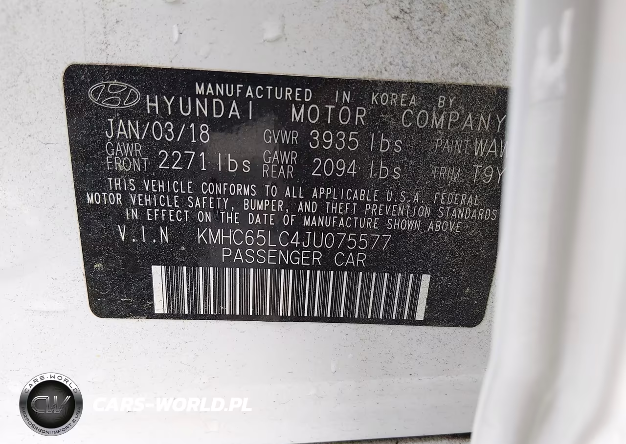 2018 Hyundai Ioniq Hybrid Blue VIN:KMHC65LC4JU075577 - 9