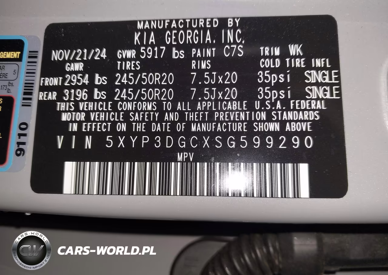 2025 Kia Telluride Ex X-Line VIN:5XYP3DGCXSG599290 - 9
