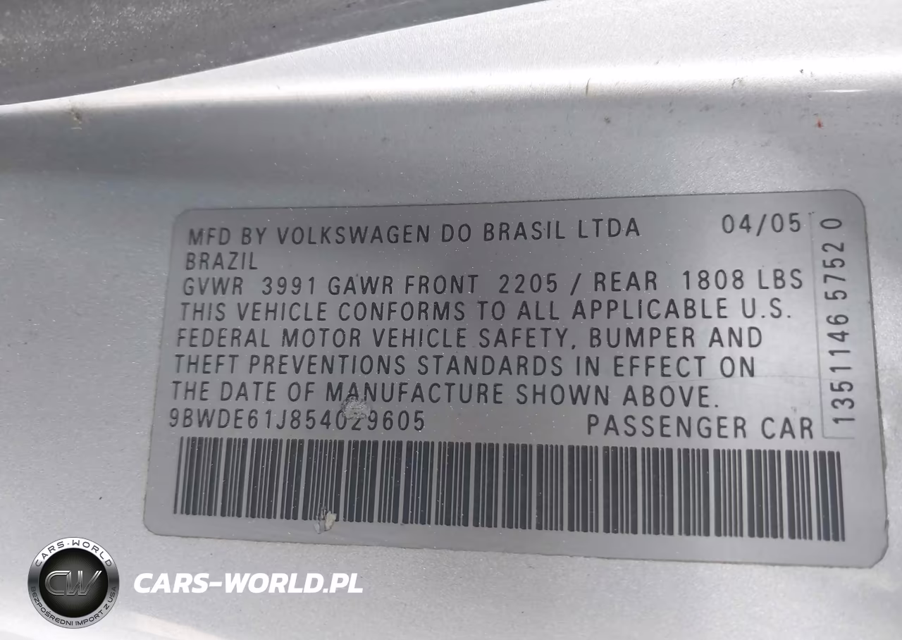 2005 Volkswagen Gti 1.8T VIN:9BWDE61J854029605 - 9