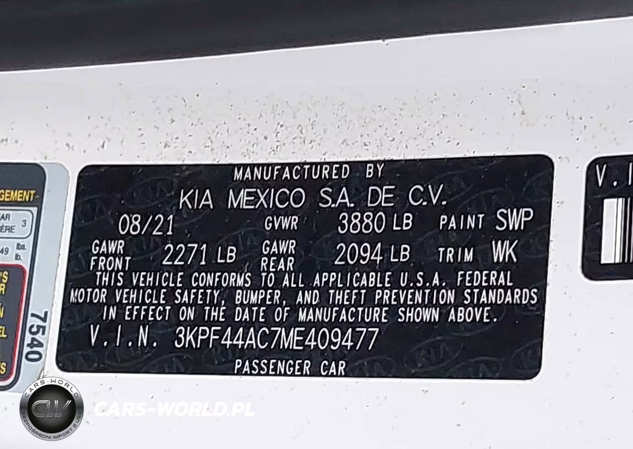 2021 Kia Forte Gt Manual VIN:3KPF44AC7ME409477 - 9