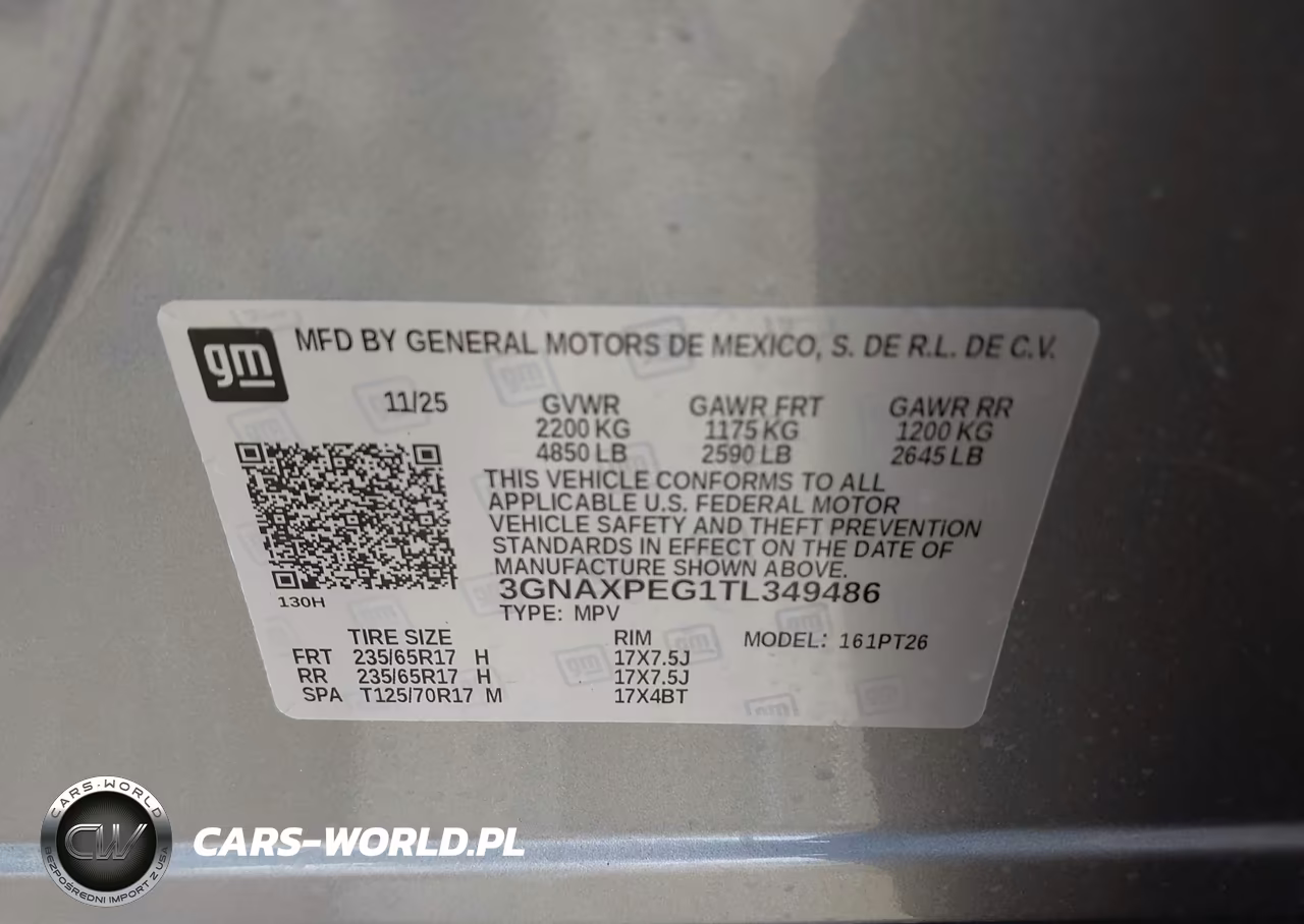 2026 Chevrolet Equinox Awd Lt VIN:3GNAXPEG1TL349486 - 9