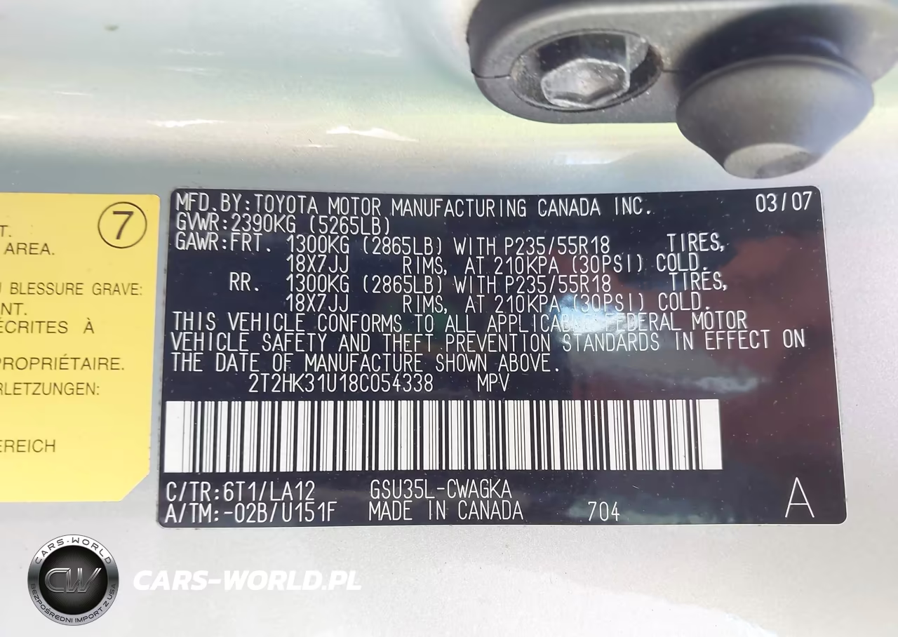 2008 Lexus Rx 350 VIN:2T2HK31U18C054338 - 9