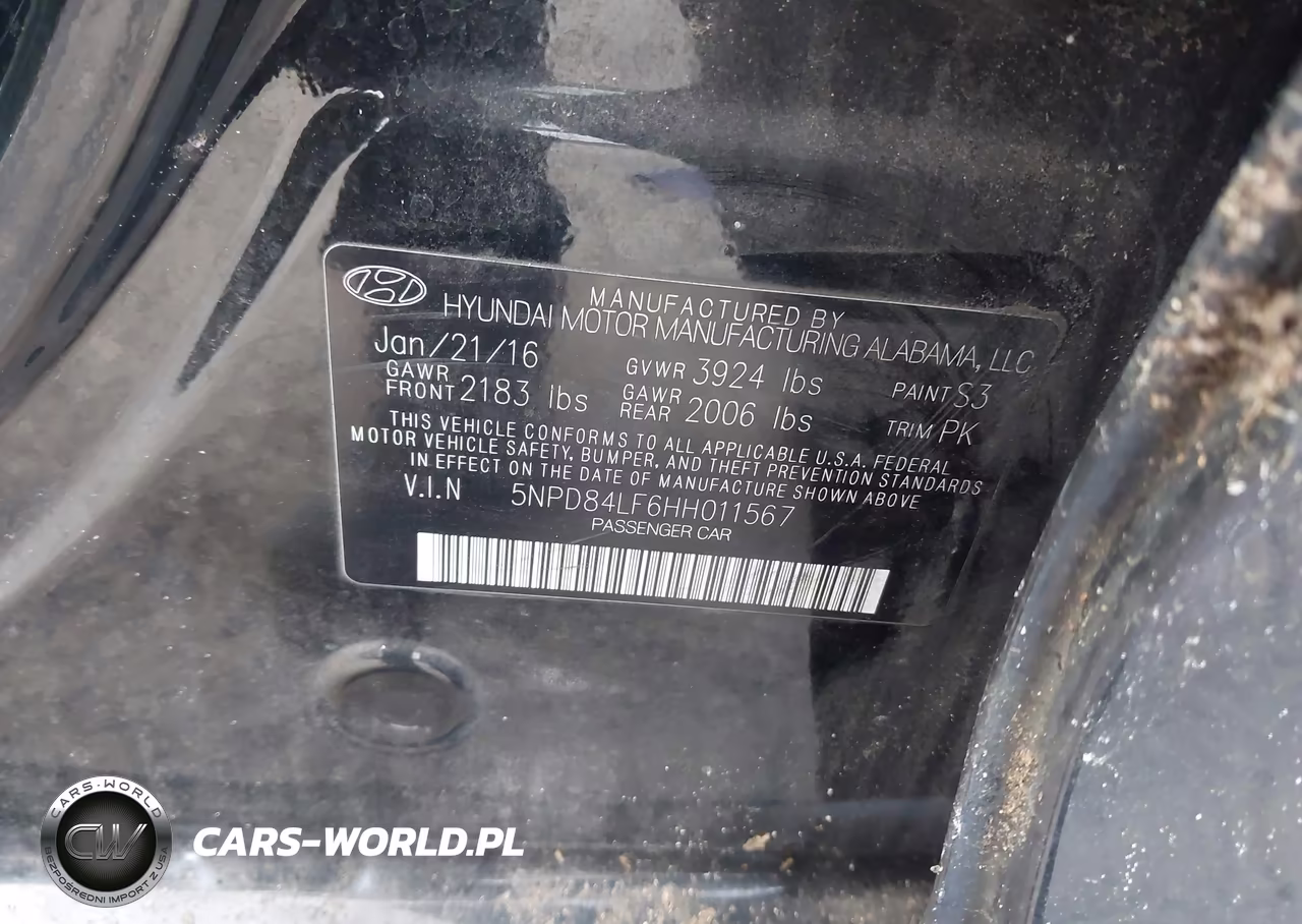 2017 Hyundai Elantra Se VIN:5NPD84LF6HH011567 - 9