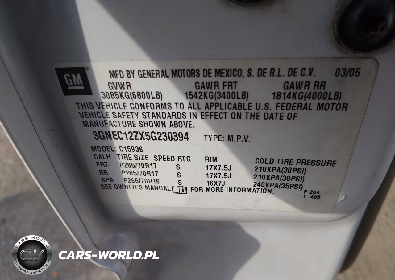 2005 Chevrolet Avalanche Z66 VIN:3GNEC12ZX5G230394 - 9