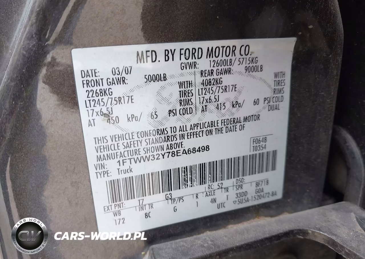 2008 Ford F-350 King Ranch-Lariat-Xl-Xlt VIN:1FTWW32Y78EA68498 - 8