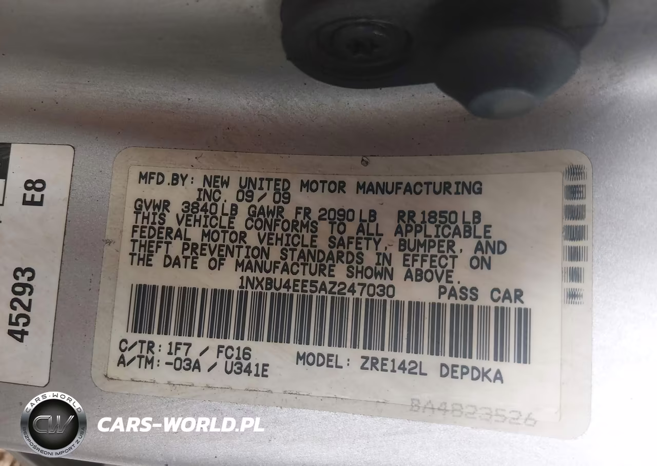 2010 Toyota Corolla Le VIN:1NXBU4EE5AZ247030 - 9