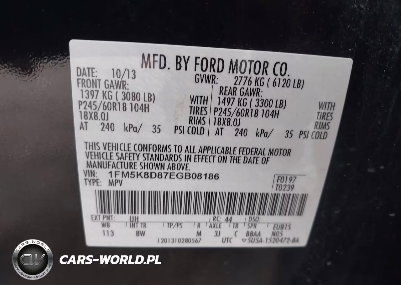 2014 Ford Explorer Xlt VIN:1FM5K8D87EGB08186 - 9