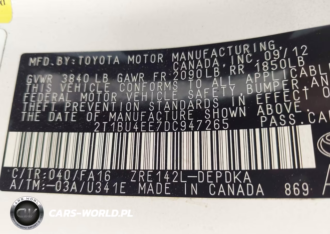 2013 Toyota Corolla L VIN:2T1BU4EE7DC947265 - 9