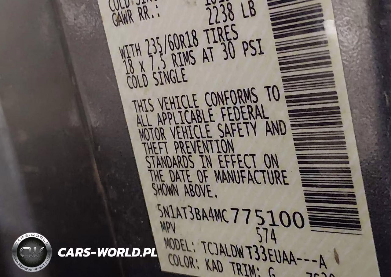 2021 Nissan Rogue Sv Fwd VIN:5N1AT3BA4MC775100 - 9