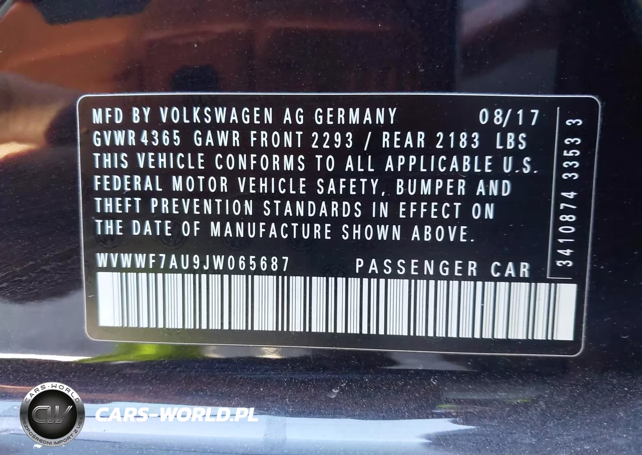 2018 Volkswagen Golf R 2.0T W-Dcc Navigation VIN:WVWWF7AU9JW065687 - 9