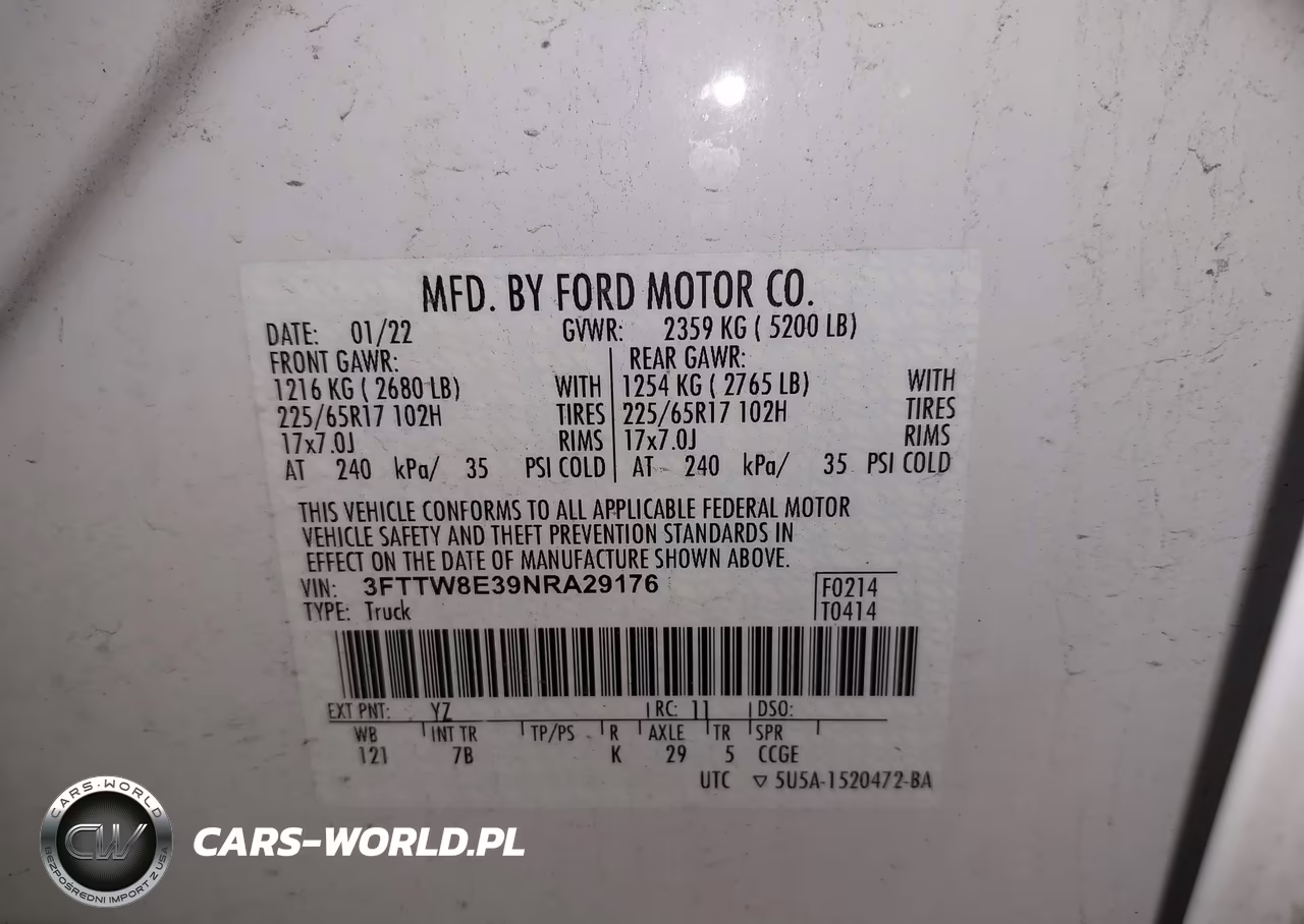 2022 Ford Maverick Xlt VIN:3FTTW8E39NRA29176 - 9