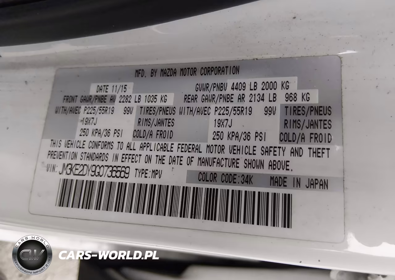 2016 Mazda Cx-5 Grand Touring VIN:JM3KE2DY9G0736569 - 9