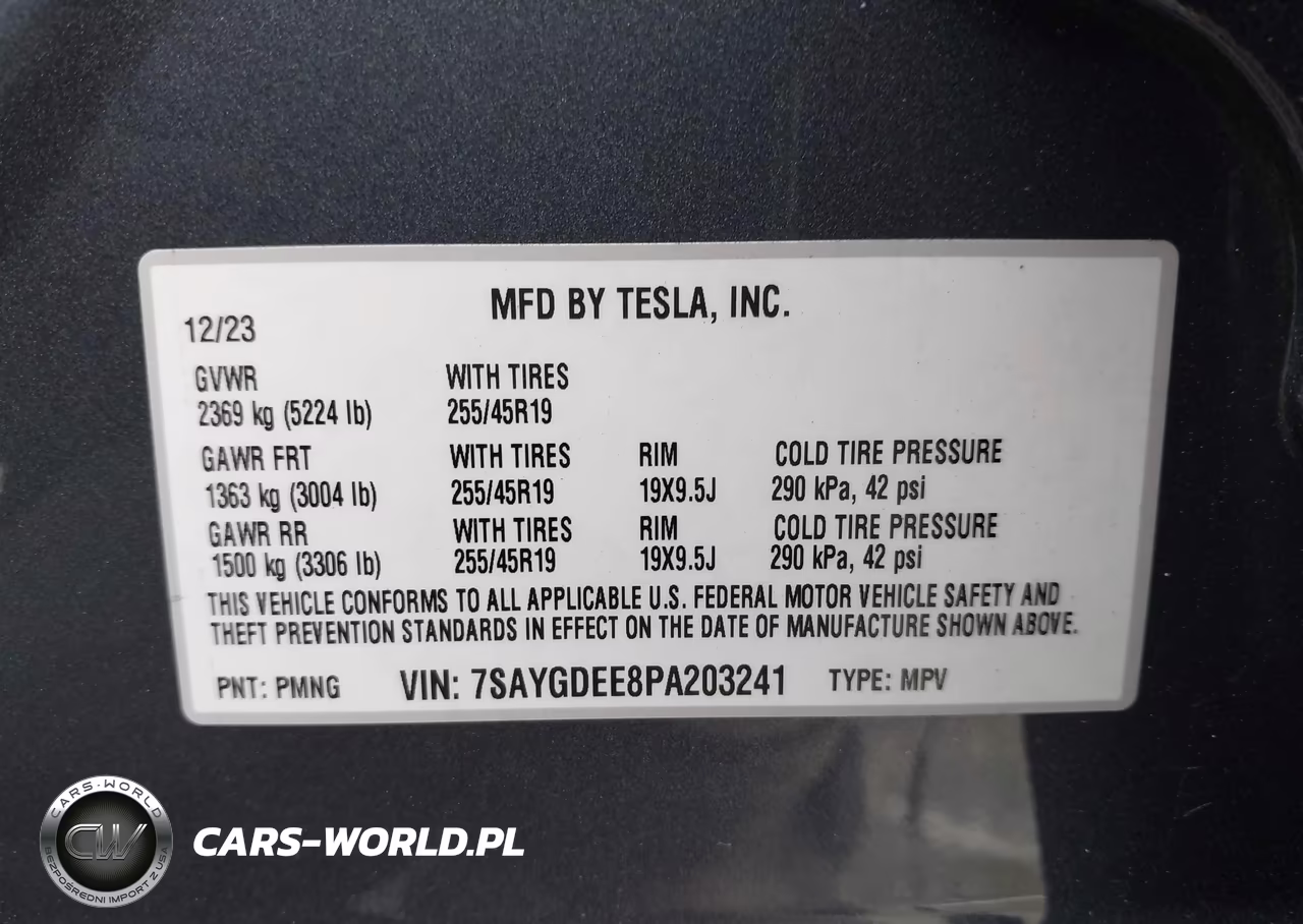 2023 Tesla Model Y Awd-Long Range VIN:7SAYGDEE8PA203241 - 9