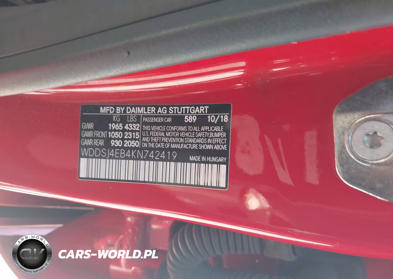 2019 Mercedes-Benz Cla 250 VIN:WDDSJ4EB4KN742419 - 9