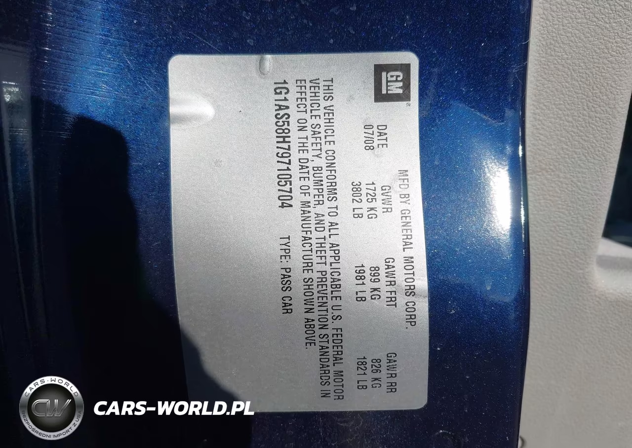 2009 Chevrolet Cobalt Ls VIN:1G1AS58H797105704 - 9