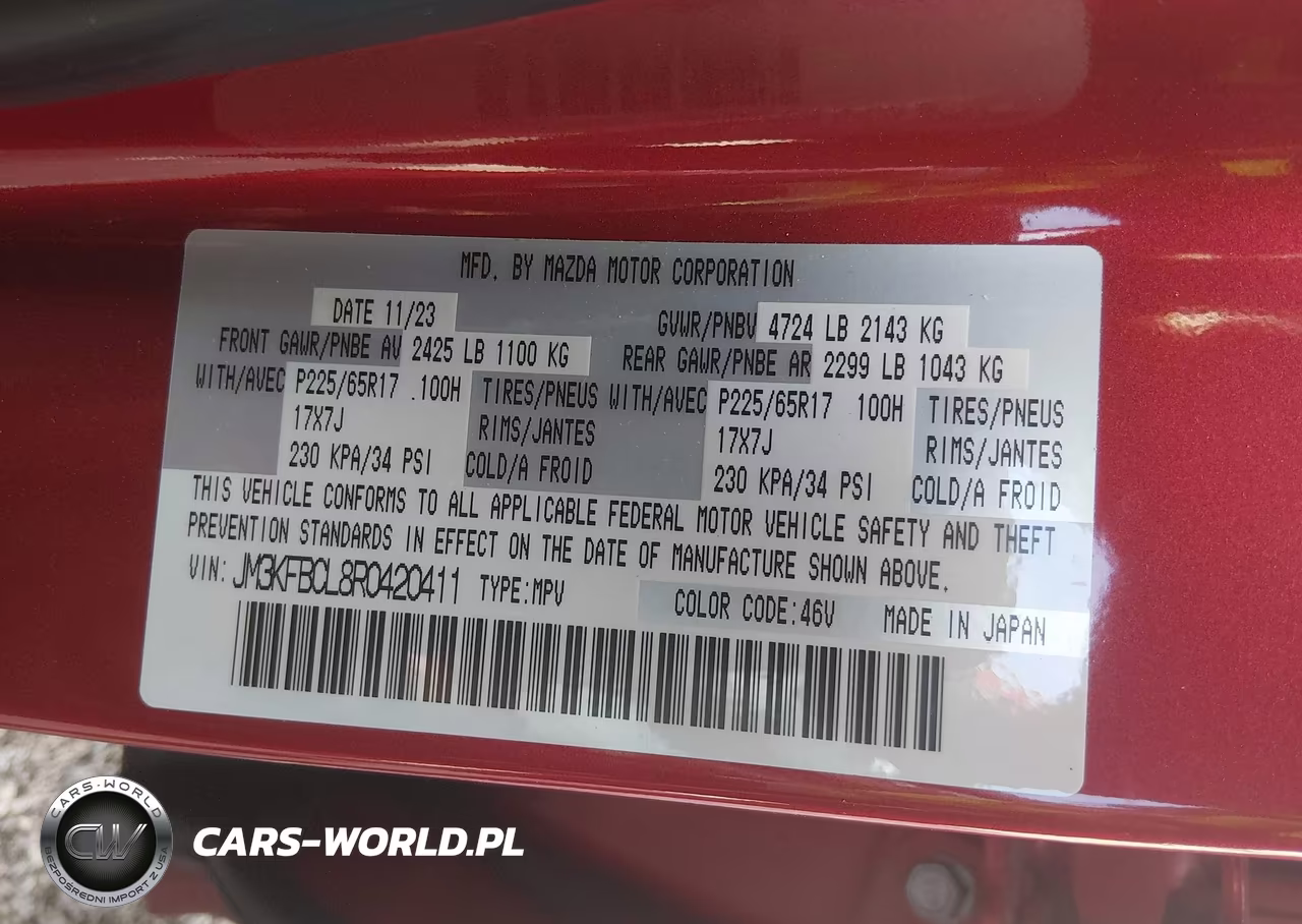 2024 Mazda Cx-5 2.5 S Preferred VIN:JM3KFBCL8R0420411 - 9