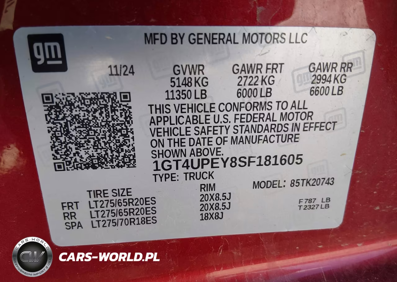 2025 GMC Sierra 2500Hd 4Wd Standard Bed At4 VIN:1GT4UPEY8SF181605 - 8