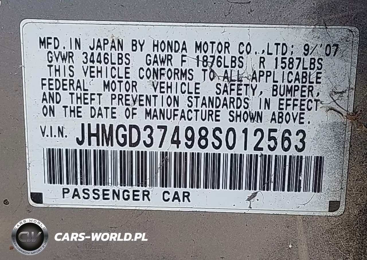2008 Honda Fit VIN:JHMGD37498S012563 - 9
