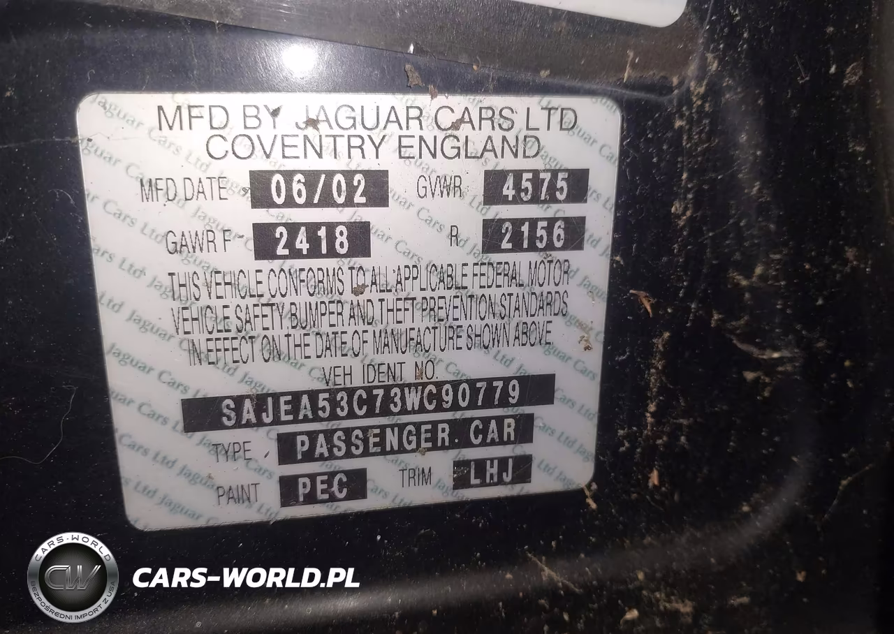 2003 Jaguar X-Type 3.0L Auto W-Sport Pkg VIN:SAJEA53C73WC90779 - 9