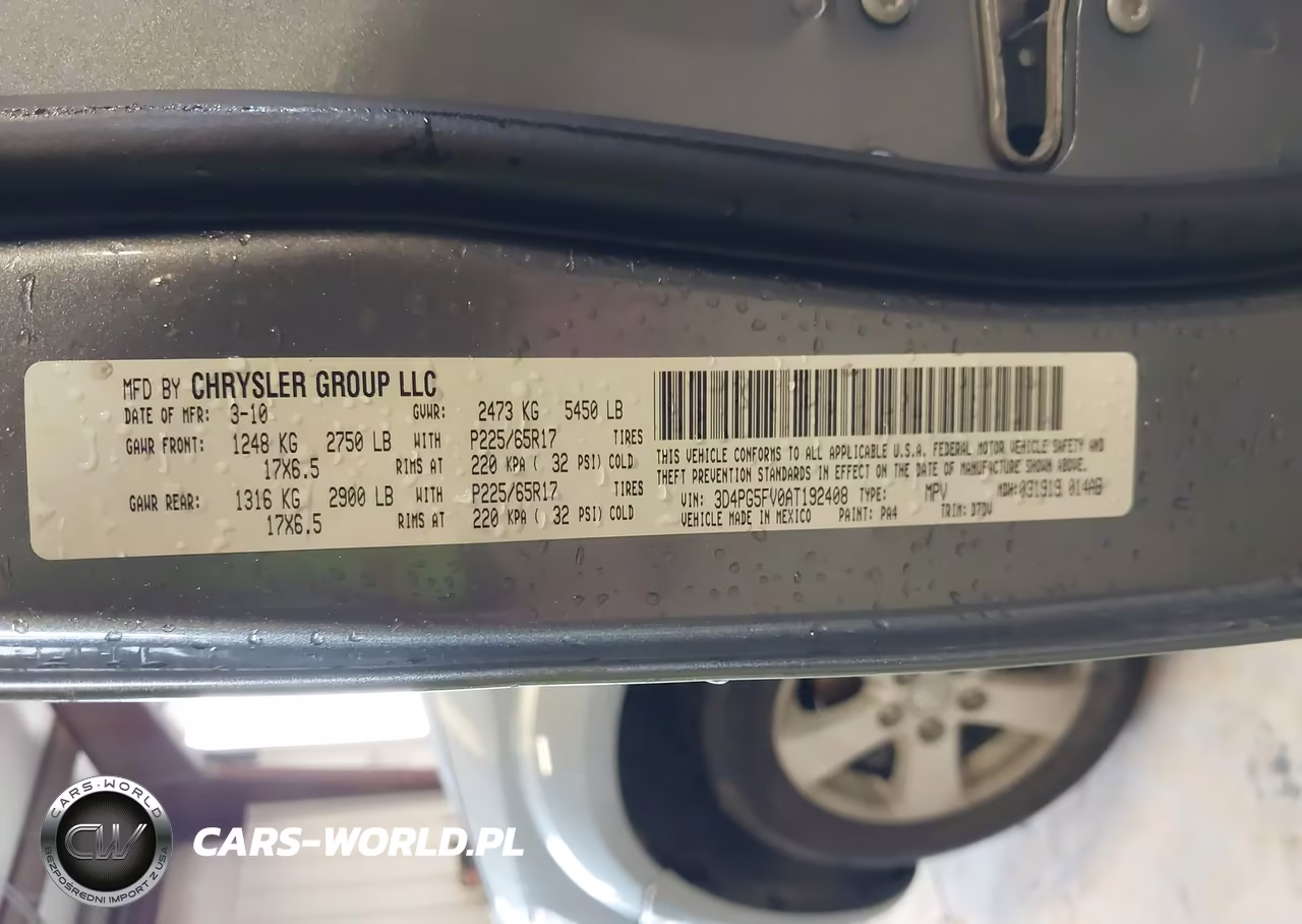2010 Dodge Journey Sxt VIN:3D4PG5FV0AT192408 - 9