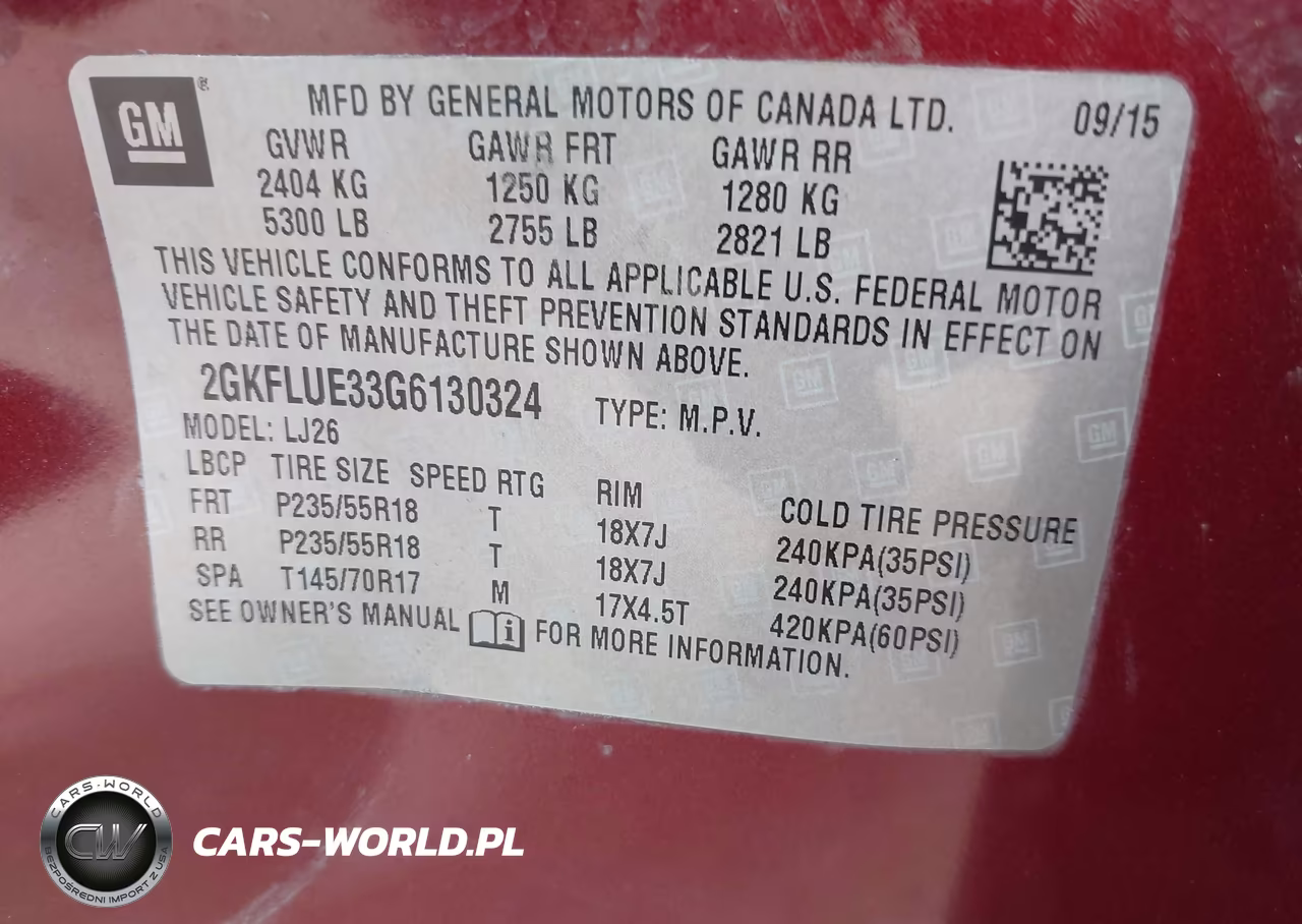 2016 GMC Terrain Slt VIN:2GKFLUE33G6130324 - 9