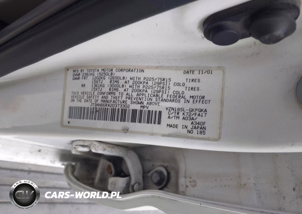 2002 Toyota 4Runner Sr5 V6 VIN:JT3HN86R420373302 - 9